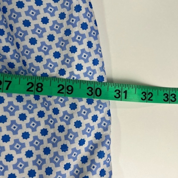 J. Crew Women's Blue and White Tiered Floral Midi A‎ Line Dress Size 3X NWT - Picture 10 of 12